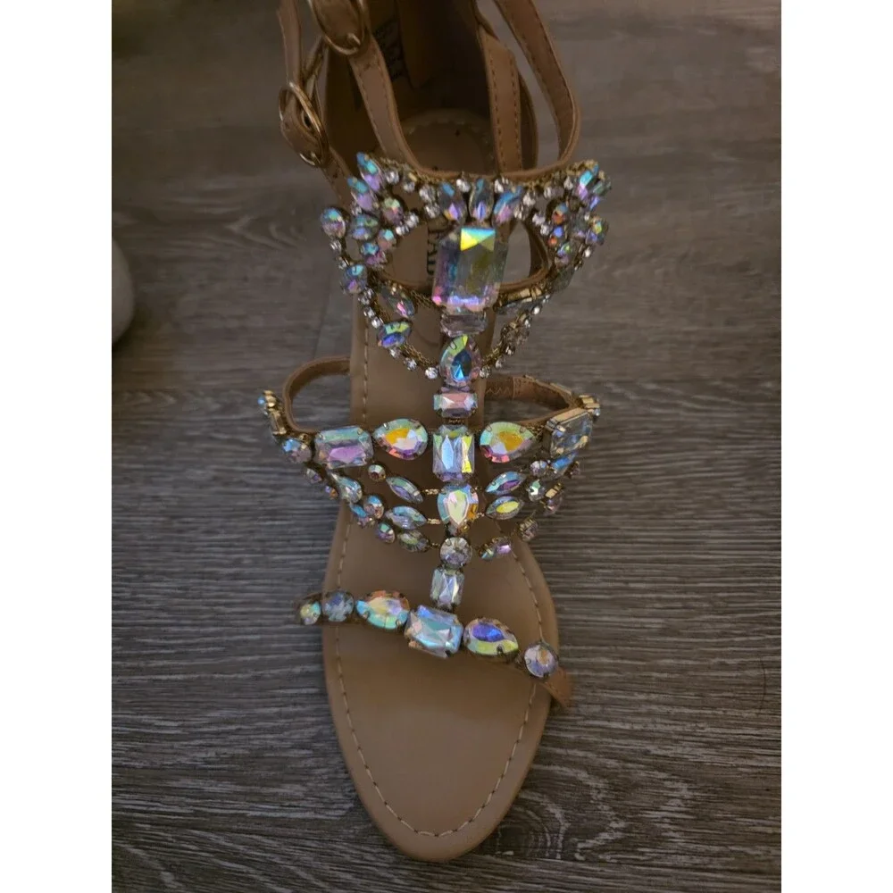 Just Fab  Gladiator sandals with Rhinestone SIZE 7
